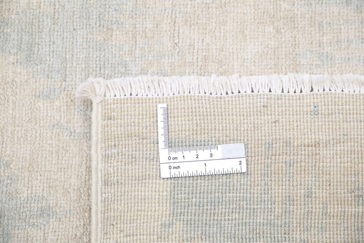 Ivory Afghan Serenity Rug 12' 6" x 17' 1" Hand-Knotted | No. AT23025