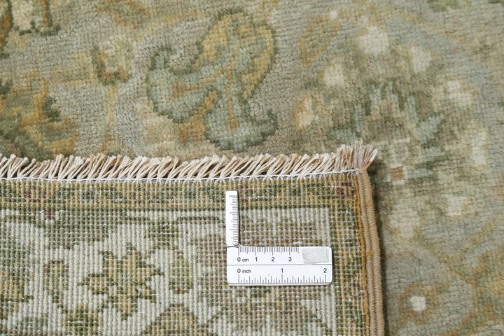 Grey Ivory Indian Ziegler Rug 2' 8" x 11' 8" Hand-Knotted | No. AT23332