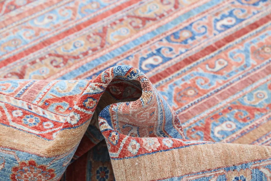 Afghan Shaal Rug 5' 7" x 7' 11" Hand-Knotted | No. AT23404