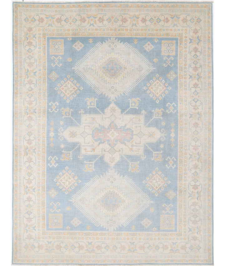 Afghan Kazak Rug 8' 9" x 11' 9" Hand-Knotted | No. AT23730