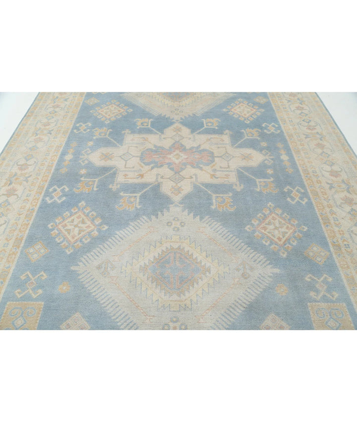 Afghan Kazak Rug 8' 9" x 11' 9" Hand-Knotted | No. AT23730