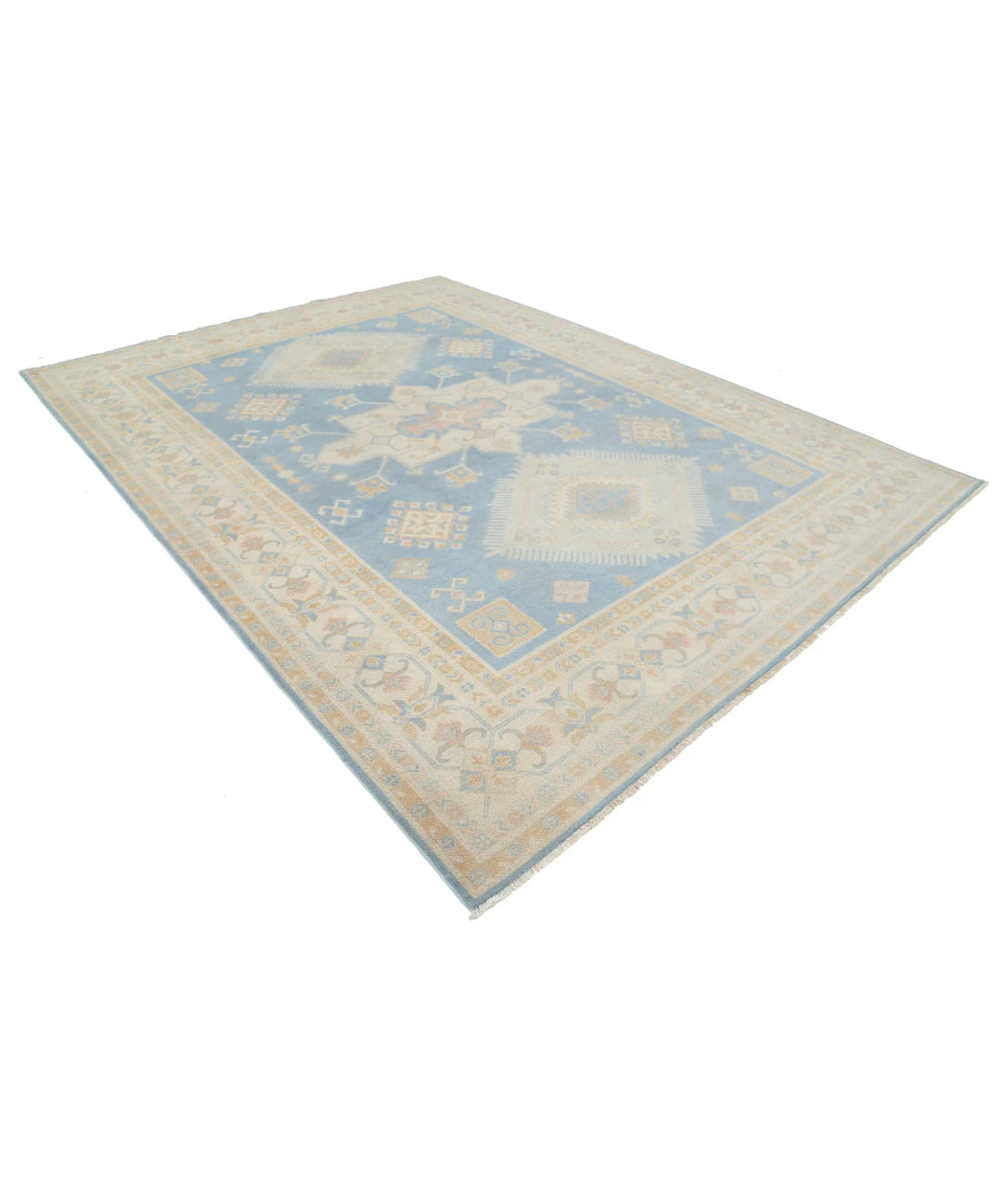 Afghan Kazak Rug 8' 9" x 11' 9" Hand-Knotted | No. AT23730