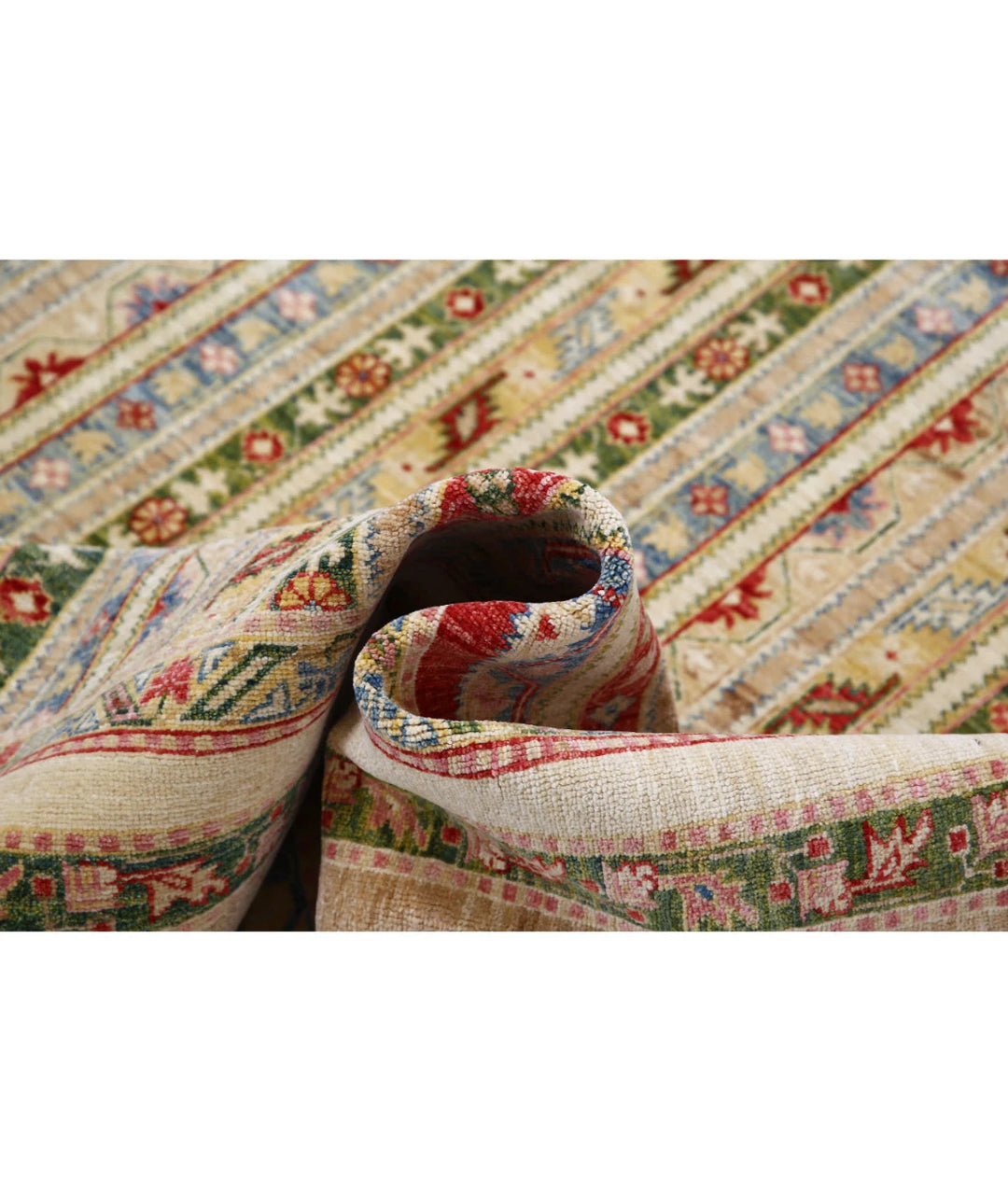 Afghan Shaal Rug 6' 9" x 9' 9" Hand-Knotted | No. AT23785
