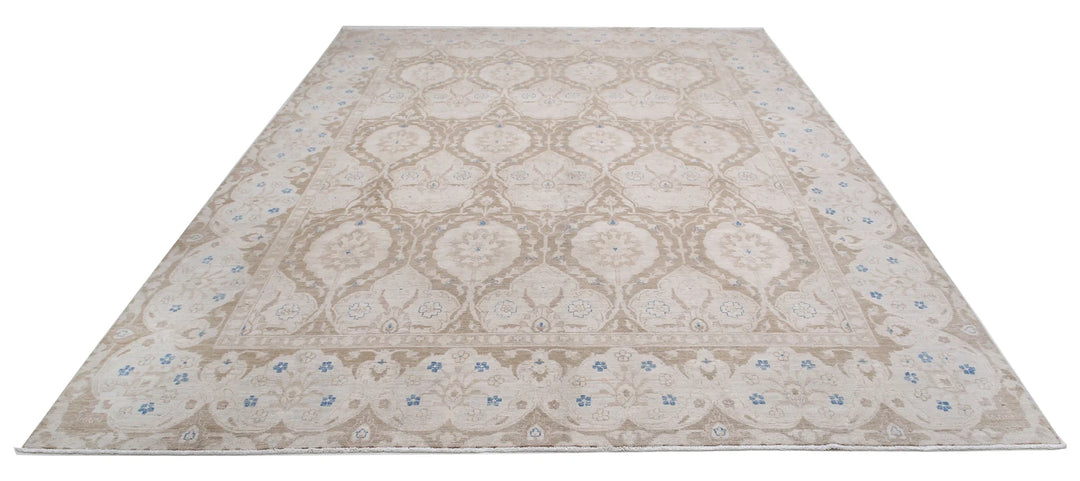 Afghan Serenity Rug 8' 10" x 11' 7" Hand-Knotted | No. AT23832
