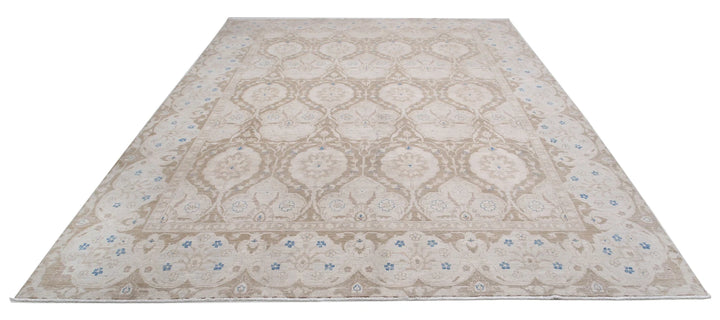 Afghan Serenity Rug 8' 10" x 11' 7" Hand-Knotted | No. AT23832