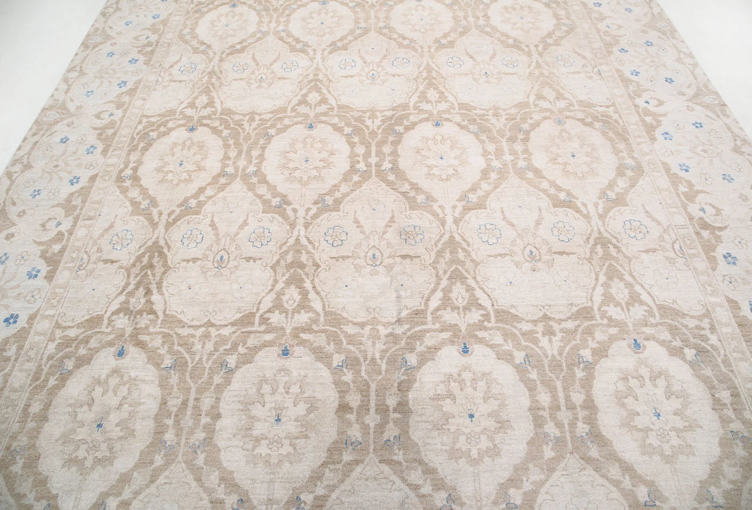 Afghan Serenity Rug 8' 10" x 11' 7" Hand-Knotted | No. AT23832
