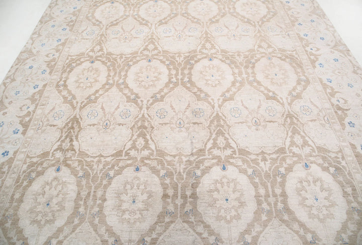 Afghan Serenity Rug 8' 10" x 11' 7" Hand-Knotted | No. AT23832