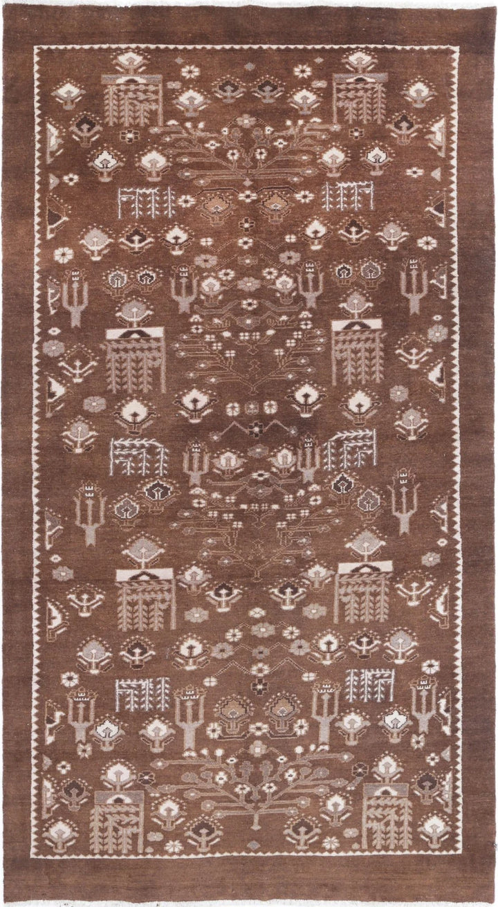 Persian Gabbeh Rug 4' 9" x 9' 0" Hand-Knotted | No. AT23840