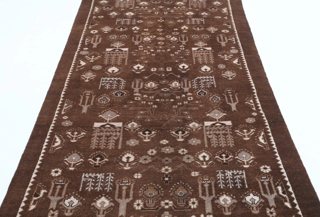 Persian Gabbeh Rug 4' 9" x 9' 0" Hand-Knotted | No. AT23840