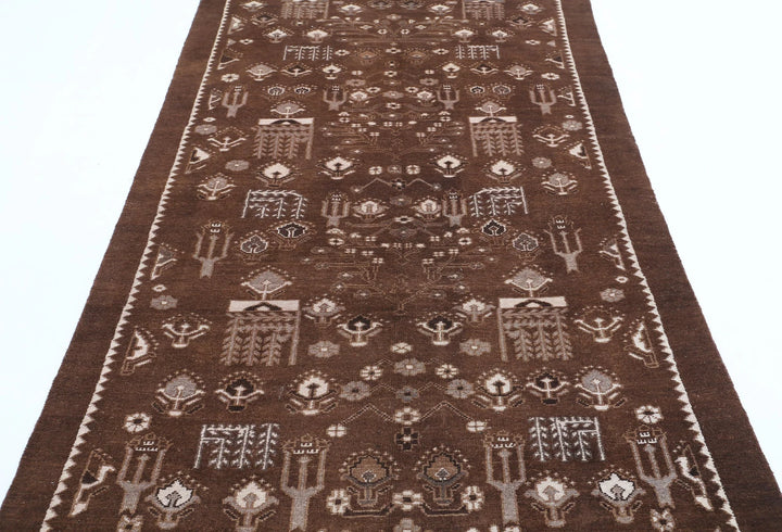 Persian Gabbeh Rug 4' 9" x 9' 0" Hand-Knotted | No. AT23840