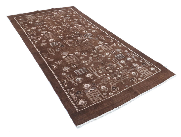 Persian Gabbeh Rug 4' 9" x 9' 0" Hand-Knotted | No. AT23840