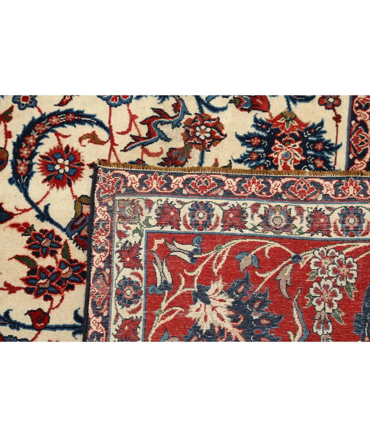 Persian Isfahan Rug 7' 4" x 11' 1" Hand-Knotted | No. AT23909