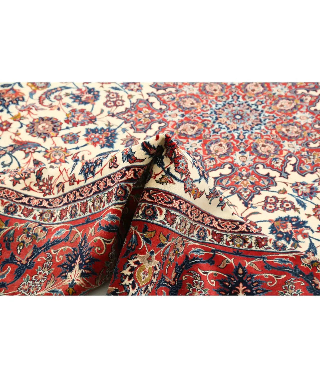 Persian Isfahan Rug 7' 4" x 11' 1" Hand-Knotted | No. AT23909