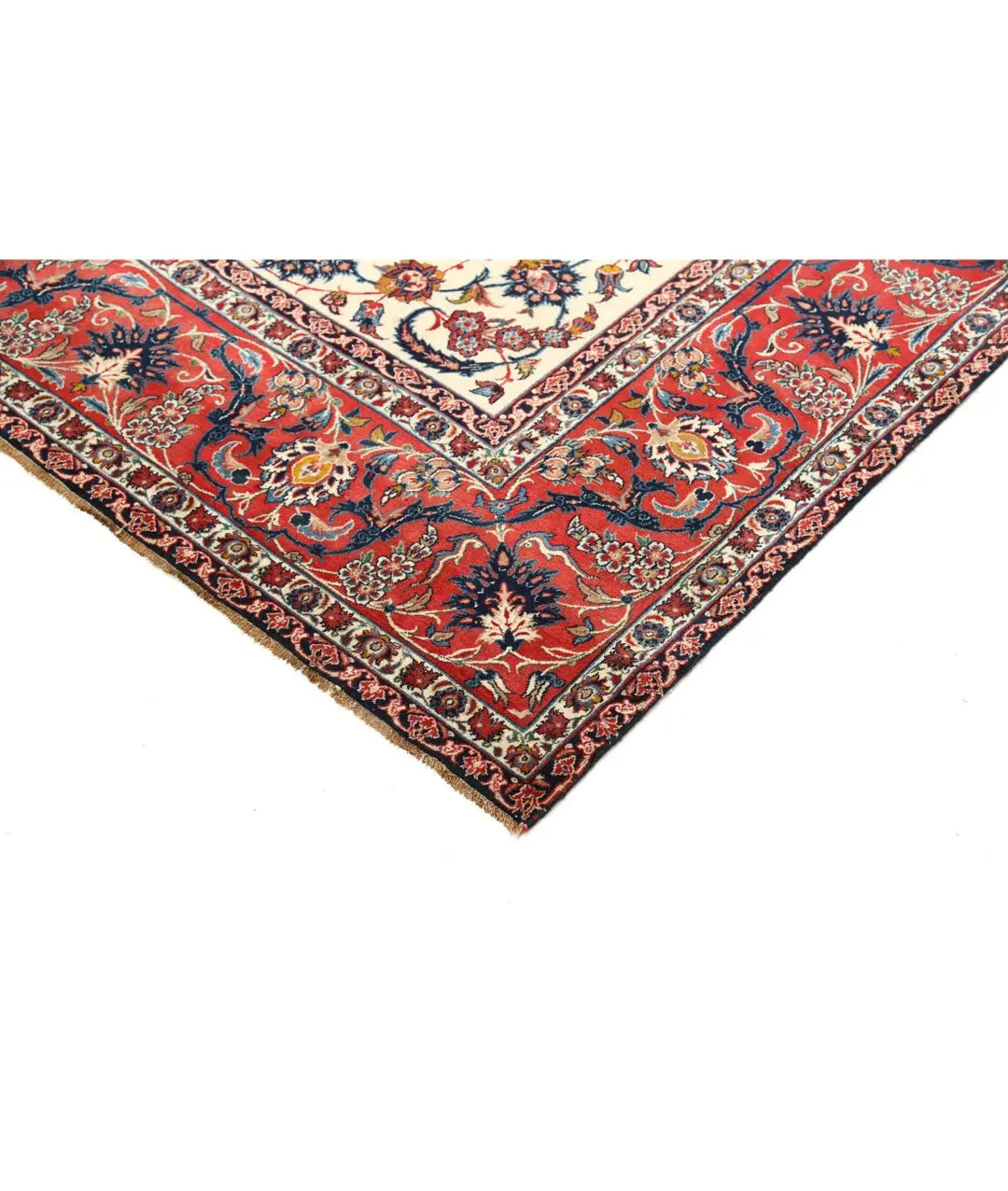 Persian Isfahan Rug 7' 4" x 11' 1" Hand-Knotted | No. AT23909