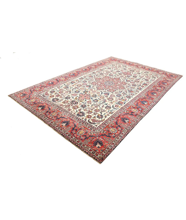Persian Isfahan Rug 7' 4" x 11' 1" Hand-Knotted | No. AT23909