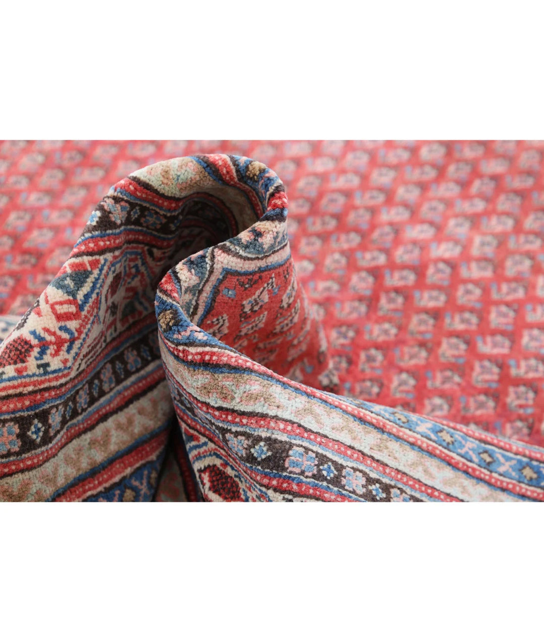 Persian Mir Saraband Rug 7' 8" x 11' 2" Hand-Knotted | No. AT24018