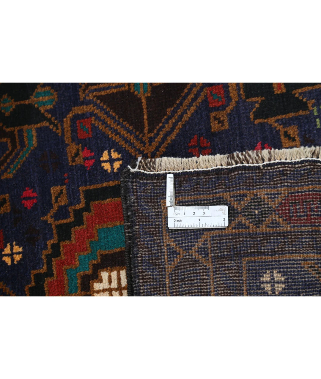 Red Afghan Tribal Rug 2' 9" x 4' 6" Hand-Knotted | No. AT24022