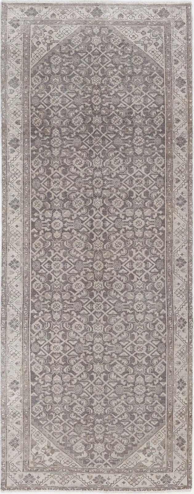Persian Hamadan Runner Rug 3' 3" x 9' 3" Hand-Knotted | No. AT24099