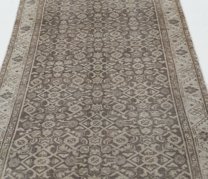 Persian Hamadan Runner Rug 3' 3" x 9' 3" Hand-Knotted | No. AT24099