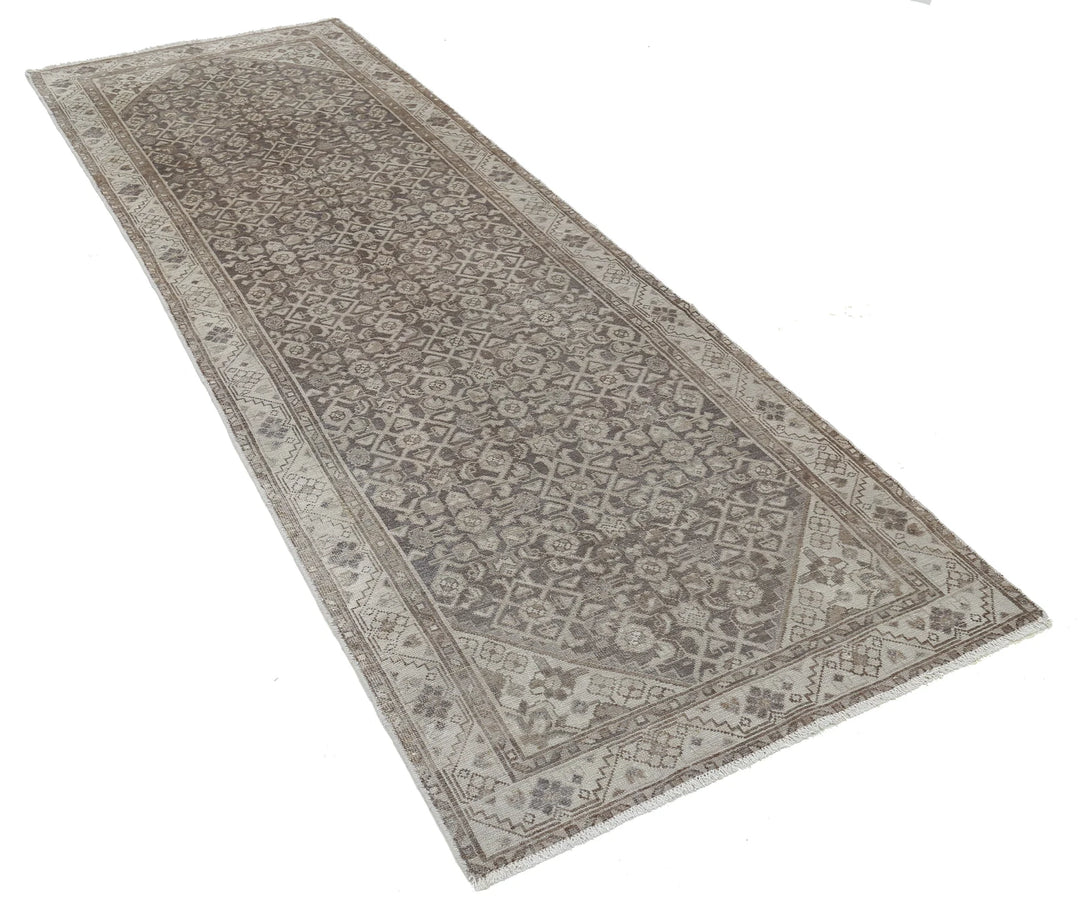 Persian Hamadan Runner Rug 3' 3" x 9' 3" Hand-Knotted | No. AT24099