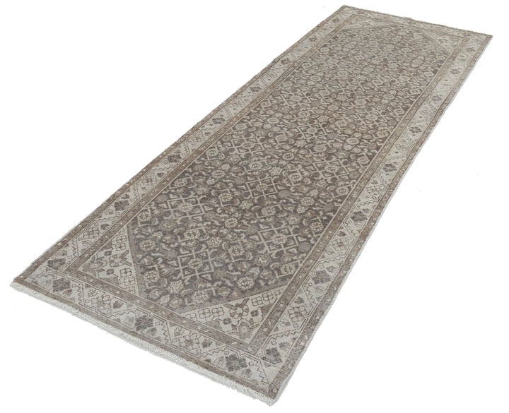 Persian Hamadan Runner Rug 3' 3" x 9' 3" Hand-Knotted | No. AT24099
