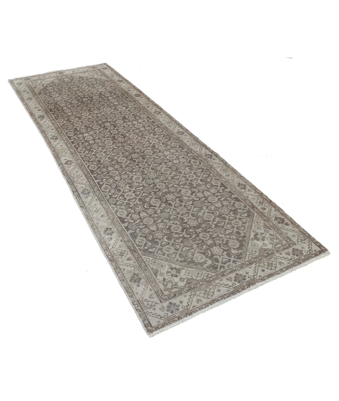 Persian Hamadan Runner Rug 3' 3" x 9' 3" Hand-Knotted | No. AT24099