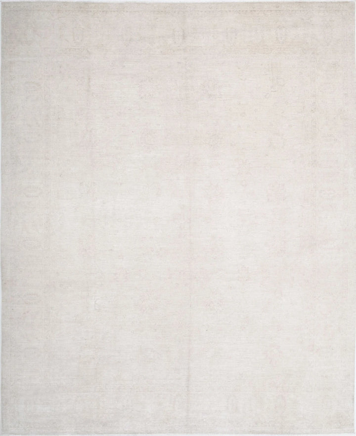 Ivory Afghan Serenity Rug 11' 9" x 14' 3" Hand-Knotted | No. AT24346