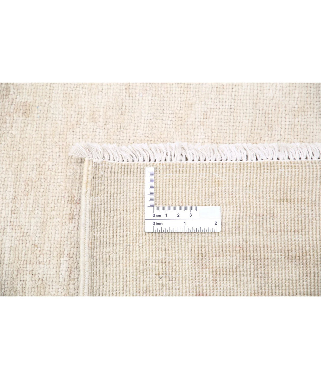 Ivory Afghan Serenity Rug 11' 9" x 14' 3" Hand-Knotted | No. AT24346