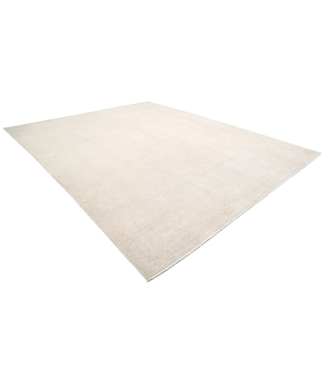 Ivory Afghan Serenity Rug 11' 9" x 14' 3" Hand-Knotted | No. AT24346