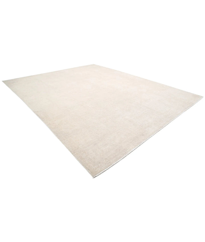 Ivory Afghan Serenity Rug 11' 9" x 14' 3" Hand-Knotted | No. AT24346