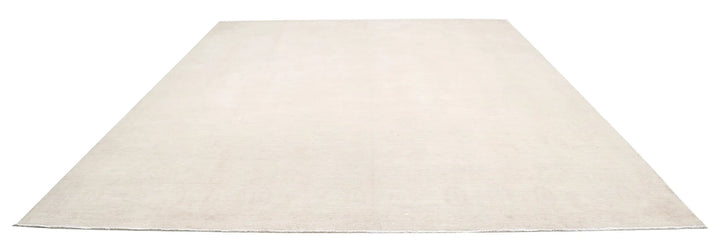 Ivory Afghan Serenity Rug 11' 9" x 14' 3" Hand-Knotted | No. AT24346
