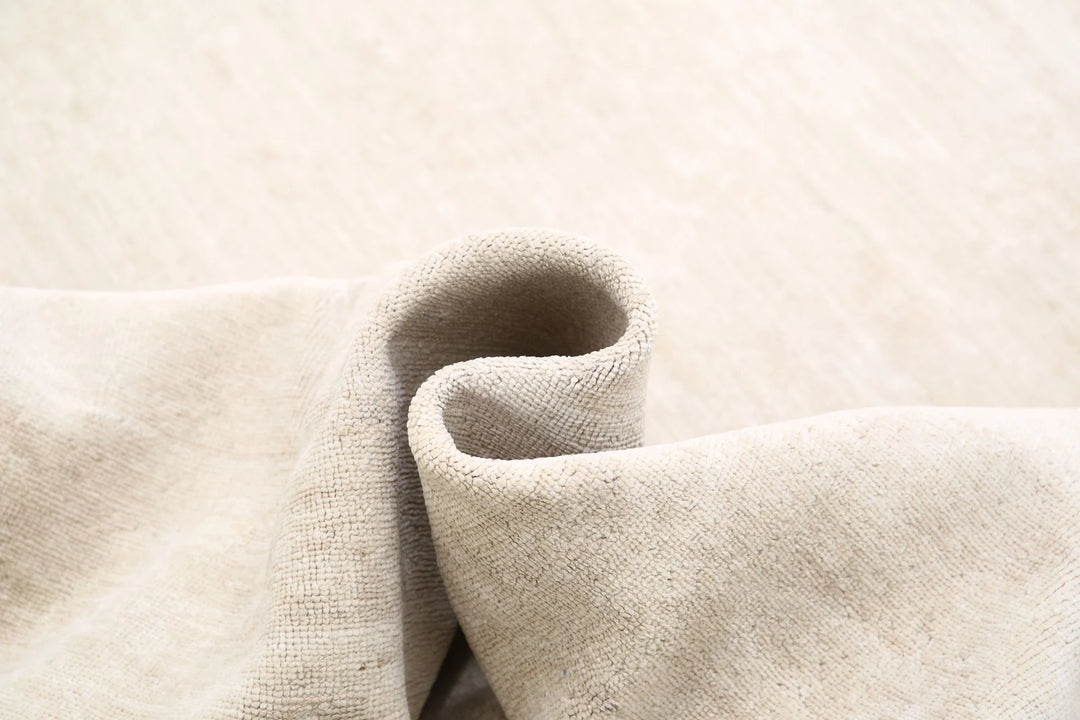 Ivory Afghan Serenity Rug 11' 9" x 14' 3" Hand-Knotted | No. AT24346