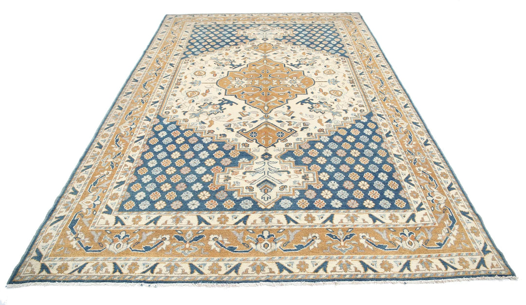 Afghan Ziegler Rug 7' 0" x 10' 5" Hand-Knotted | No. AT24387