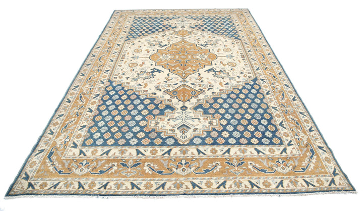 Afghan Ziegler Rug 7' 0" x 10' 5" Hand-Knotted | No. AT24387