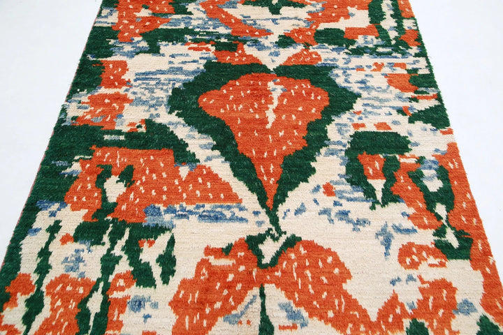 Afghan Tribal Rug 5' 1" x 7' 7" Hand-Knotted | No. AT24422