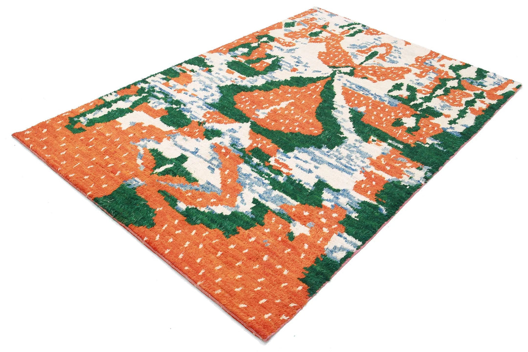 Afghan Tribal Rug 5' 1" x 7' 7" Hand-Knotted | No. AT24422