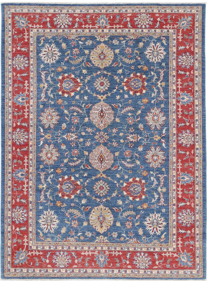 Afghan Ziegler Farhan Rug 5' 7" x 7' 8" Hand-Knotted | No. AT24535