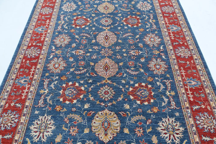 Afghan Ziegler Farhan Rug 5' 7" x 7' 8" Hand-Knotted | No. AT24535