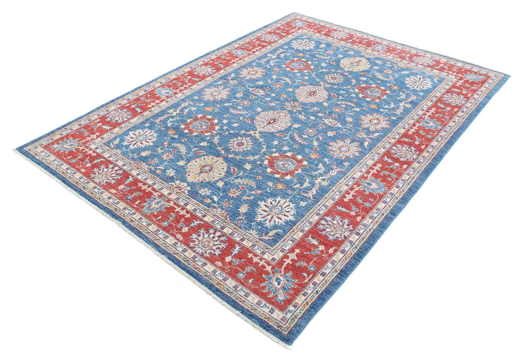 Afghan Ziegler Farhan Rug 5' 7" x 7' 8" Hand-Knotted | No. AT24535