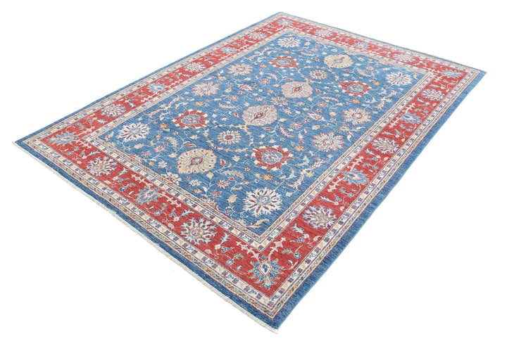 Afghan Ziegler Farhan Rug 5' 7" x 7' 8" Hand-Knotted | No. AT24535