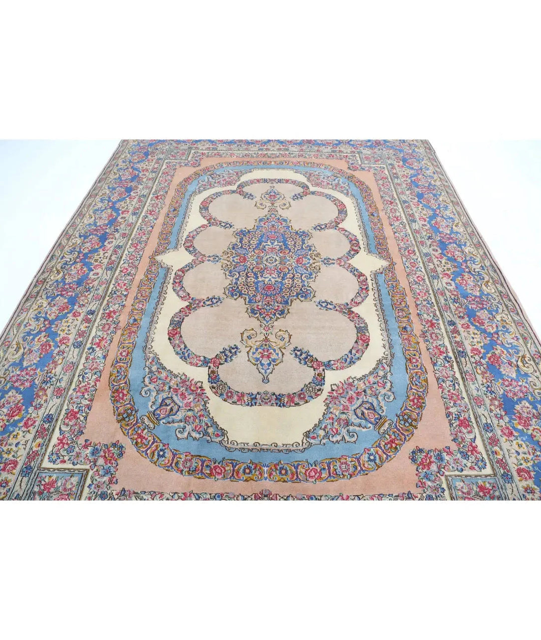Persian Kerman Rug 8' 0" x 10' 10" Hand-Knotted | No. AT24545