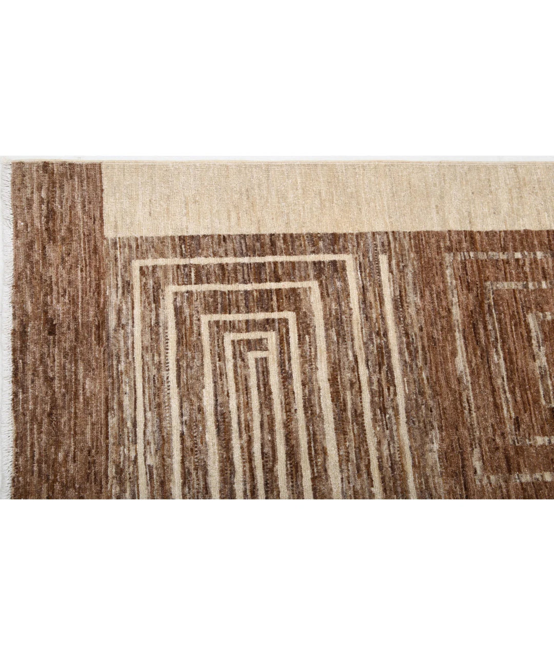 Afghan Modcar Rug 5' 7" x 8' 3" Hand-Knotted | No. AT24549
