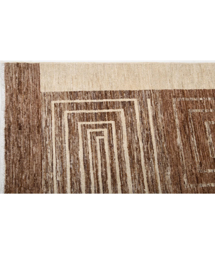 Afghan Modcar Rug 5' 7" x 8' 3" Hand-Knotted | No. AT24549