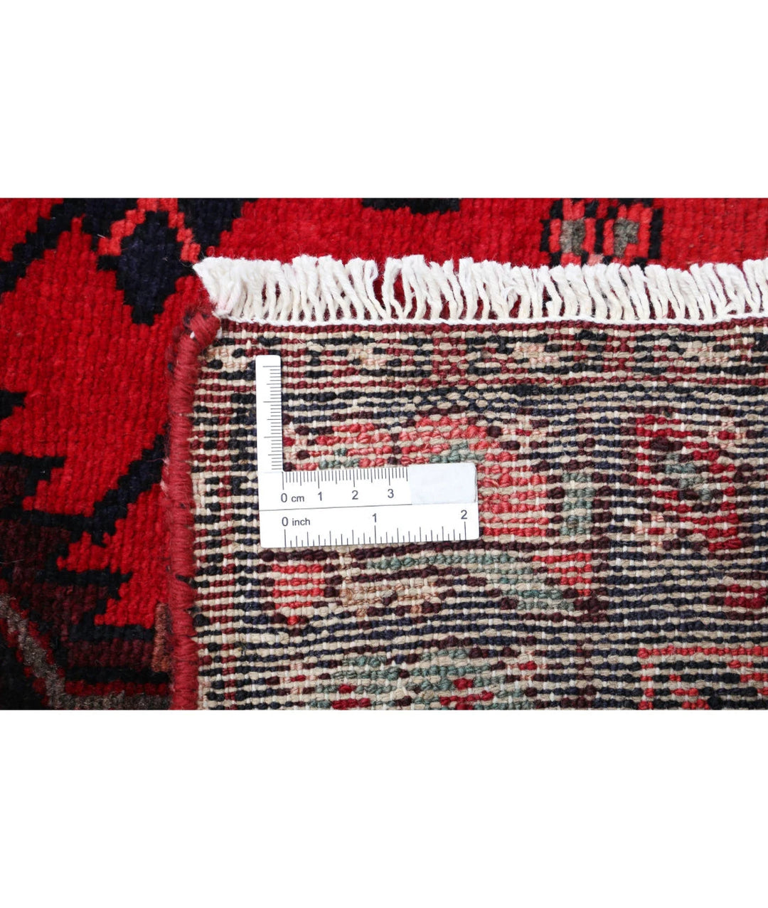 Persian Hamadan Runner Rug 3' 7" x 9' 10" Hand-Knotted | No. AT24604
