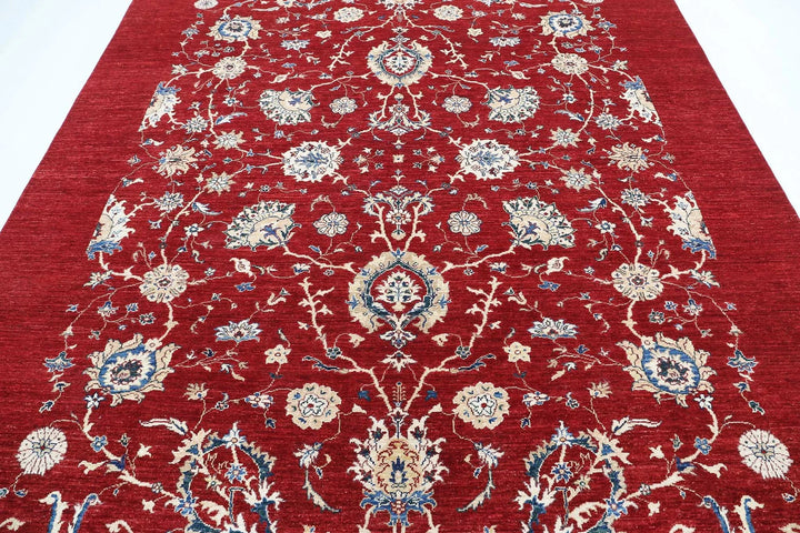 Afghan Ziegler Farhan Rug 7' 11" x 10' 2" Hand-Knotted | No. AT24631