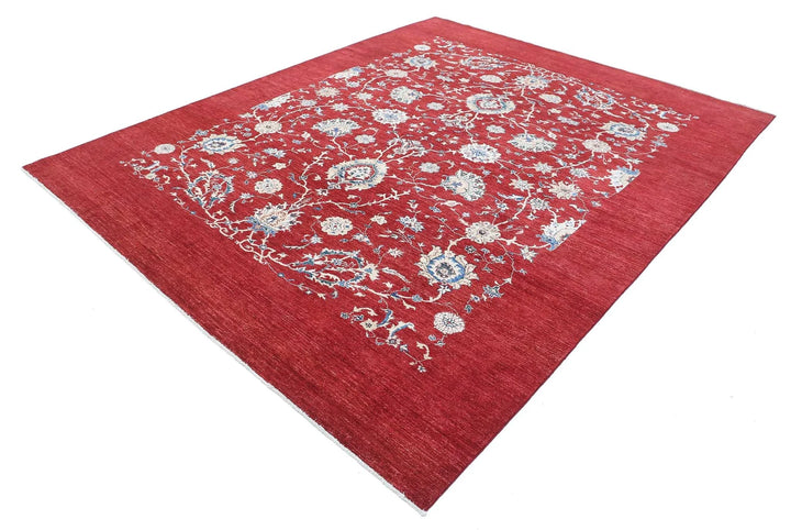 Afghan Ziegler Farhan Rug 7' 11" x 10' 2" Hand-Knotted | No. AT24631