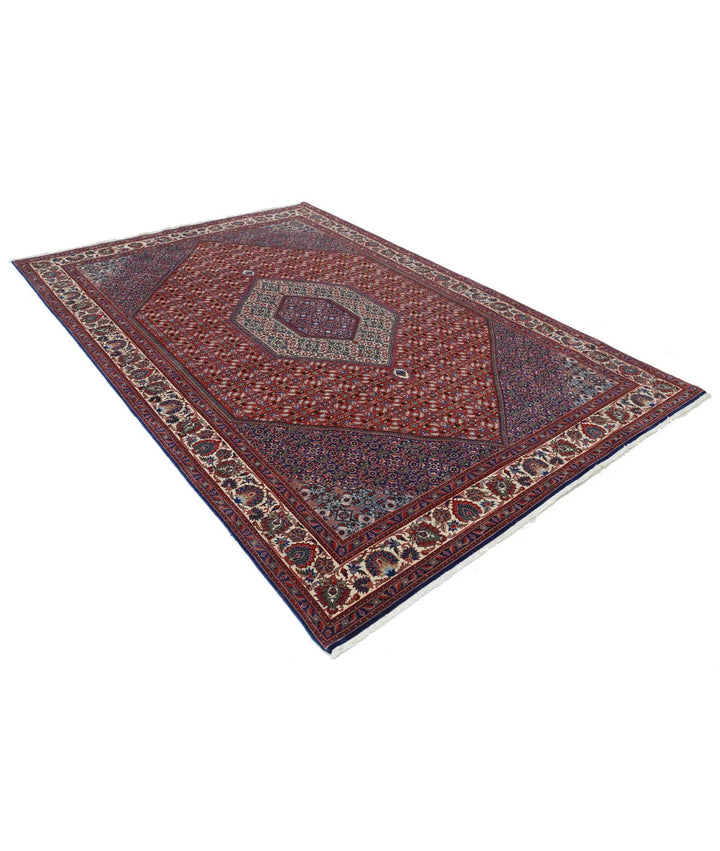 Persian Bijar Rug 6' 6" x 9' 9" Hand-Knotted | No. AT24671