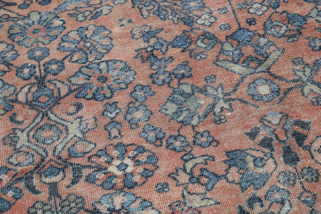 Persian Vintage Sarouk Rug 7' 3" x 10' 9" Hand-Knotted | No. AT24694