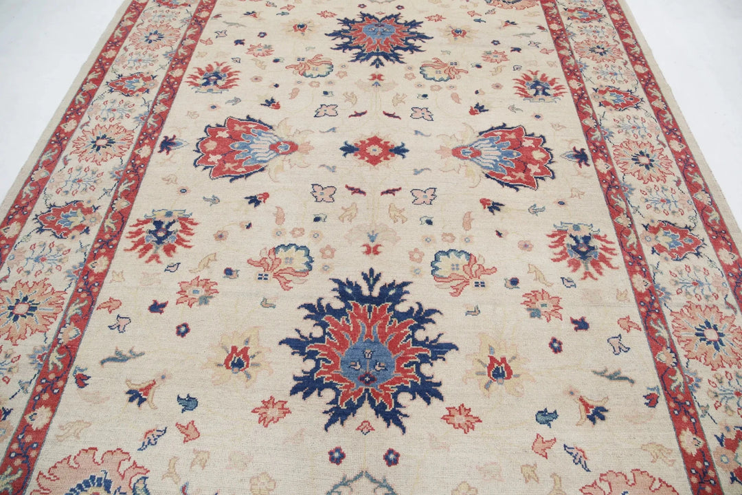 Afghan Ziegler Rug 8' 0" x 10' 0" Hand-Knotted | No. AT24717