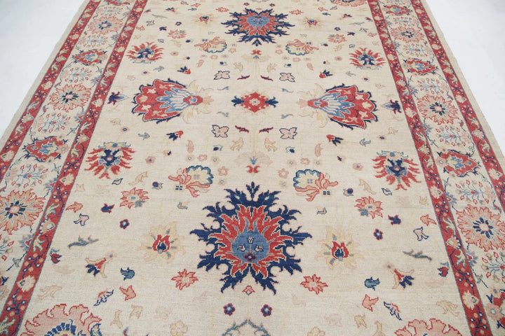Afghan Ziegler Rug 8' 0" x 10' 0" Hand-Knotted | No. AT24717